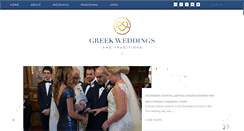 Desktop Screenshot of greekweddingtraditions.com